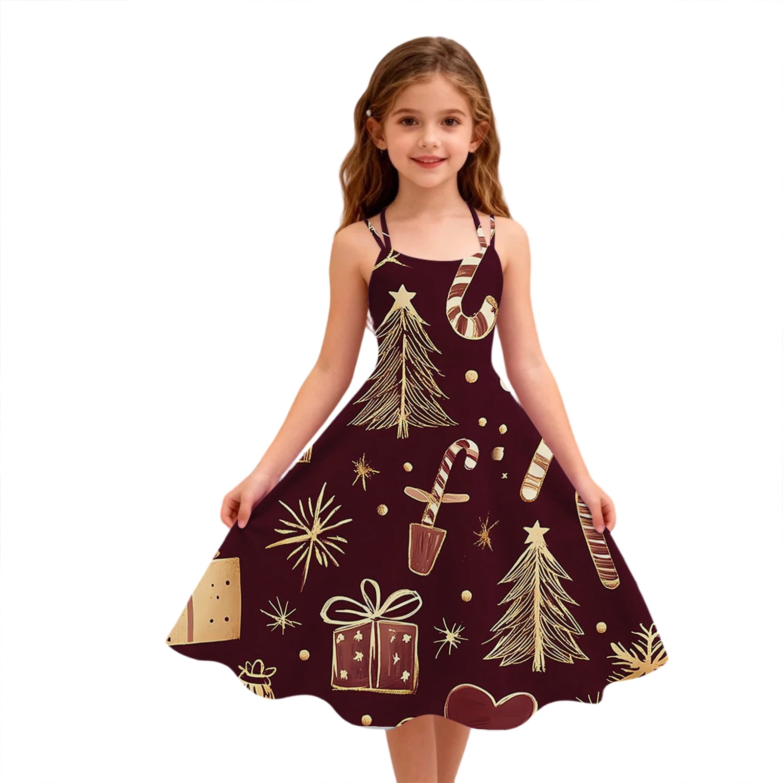 cute christmas dresses for girls KVPLBQFD Christmas Dresses for Baby Girls Christmas Dress Size 8 Long Fall Dress Cute Girls Outfits Winter Clothes for Girl 3-6 Month Girl Clothes, Red 3-4 Years