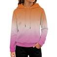 thumbnail image 1 of Abcomgle Girls' Cropped Hoodies & Sweatshirts Cute Gradient Hooded Sweatshirts for Girls Cropped Raglan Long Sleeve Girls Pullover Top Cropped Fall Clothing for Teen Girls with Pocket, 1 of 4