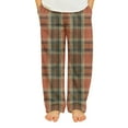 thumbnail image 1 of Abcomgle Girls Flannel Pajamas Size 10-12 Fleece Plaid Kids Pajama Pants Fall Elastic Waist Pjs for Teen Girls Elastic Waist Sleepwear with Pockets, 1 of 6