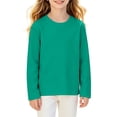 thumbnail image 1 of Abcomgle Girls Long Sleeve Sweatshirt Cute Solid Color Girls Pullover Sweatshirt Cotton Crewneck Sweaters for Teen Girls Casual Winter School Clothes for Teen Girls, 1 of 6