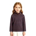 thumbnail image 1 of Abcomgle Girls Long Sleeve T Shirts Size 6-7 Casual Striped Colorblock Turtleneck T Shirts for Girls Winter Basic Top for Girls Cute Girls Tunic Tops, 1 of 6