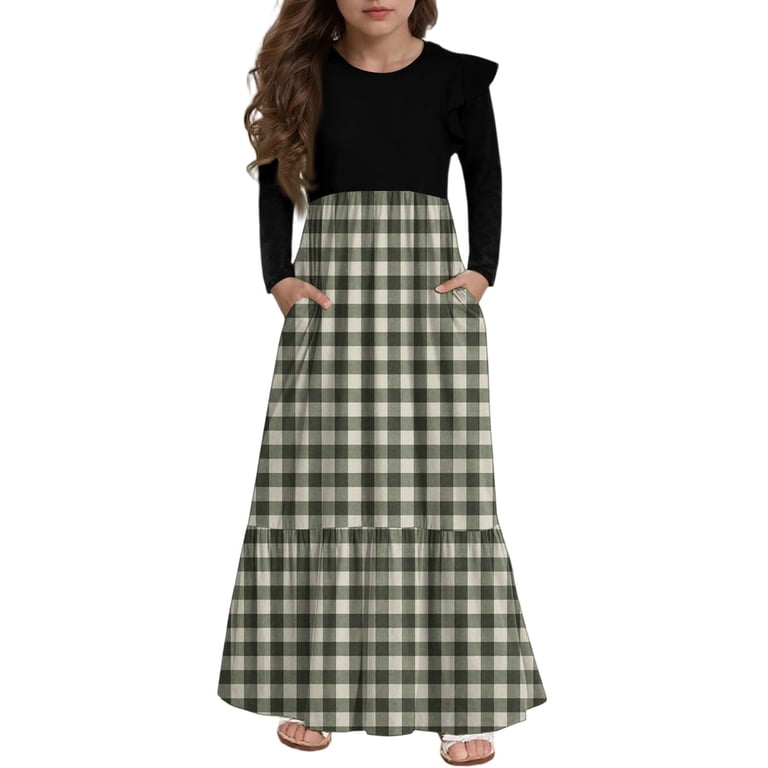 plus size tulle maxi dress Berylove Women Maxi Mother Dress Sparkly Dark Green Plus Size A Line Tulle Wedding Party Guest Dress with Sleeves, Dark Green / 3XL
