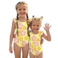 thumbnail image 1 of Abcomgle Girls One Piece Swimsuits 10-12 Floral Print One Piece Girls Swimsuit Ruffled Stretchy Girls Swimwear, 1 of 7