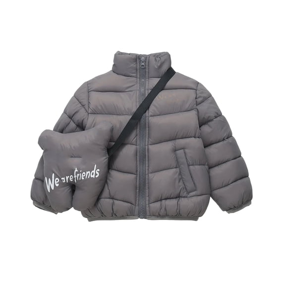 Abcomgle Girls Winter Coats Size 7-8 Winter Stand Collar Toddler Down Jacket Warm Lightweight Toddler Puffer Coat Quilted Boys' Outerwear Jackets & Coats