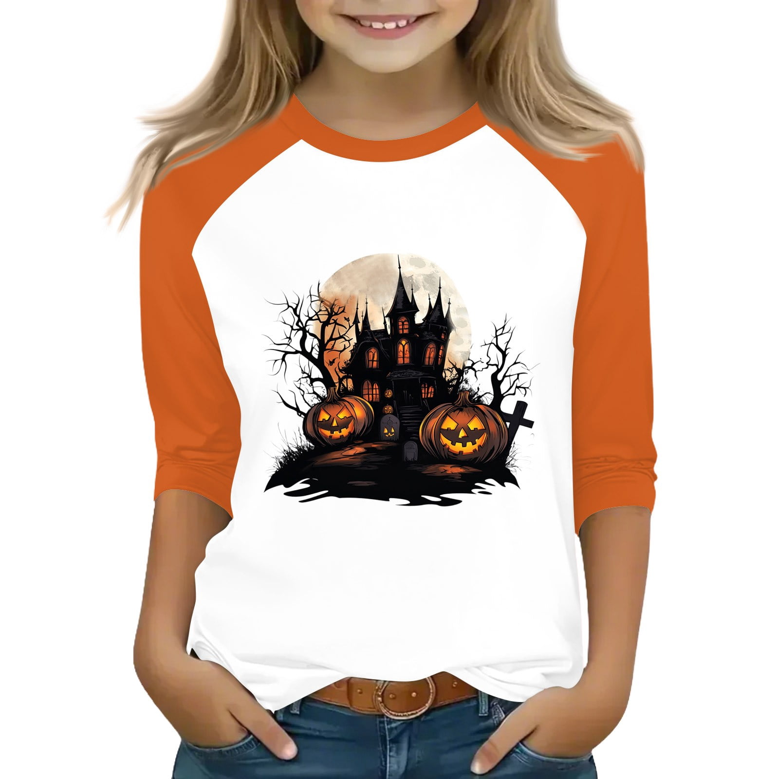 Halloween Graphic Tee Women - I Myself Am Strange And Unusual Horror Movie Tshirt V Neck Loose Fit Spooky Top - View #11