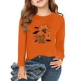 thumbnail image 1 of Abcomgle Halloween Shirts for Girls Size 6-8 Spooky Ghost Boo Graphic Tshirts for Kids Crewneck Long Sleeve T Shirts for Girls Fall Funny Scary Top for Girls,3-4 Years, 1 of 5