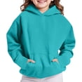 thumbnail image 1 of Abcomgle Hoodie for Girls 7-8 Cute Baggy Hooded Girls Sweatshirt Preppy Long Sleeve Girls Pullover Top Y2k Fall School Clothes for Teen Girls with Pocket, 1 of 5