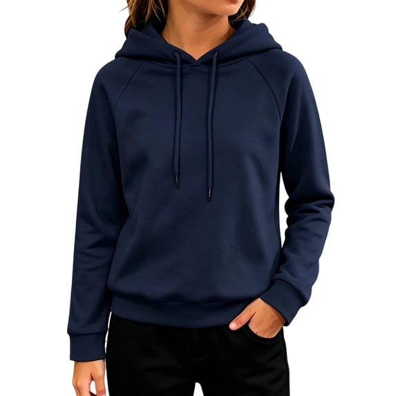 Abcomgle Hoodies for Girls 14-16 Cute Solid Hooded Sweatshirts for Teen Girls Trendy Raglan Long Sleeve Girls Pullover Top Cropped Winter Clothes for Tween Girls with Pocket