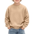 thumbnail image 1 of Abcomgle Kids Long Sleeve Shirt Boys Thermal Waffle Crewneck Tee for Boys Winter Basic Boys Tops Warm Boys Sweatshirts, 1 of 8