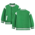 thumbnail image 1 of Abcomgle Kids Varsity Baseball Jacket Girls Boys Letterman Baseball Jacket Lightweight Colorblock Bomber Jackets for Girls Casual Cardigan Youth Baseball Jacket with Pocket, 1 of 7