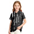 thumbnail image 1 of Abcomgle Polo Shirts for Boys Toddler Short Sleeve Pique Polo Shirts Button Down Striped School Uniform Shirts Moisture Wicking Collared Dress Shirts for Boys, 1 of 8