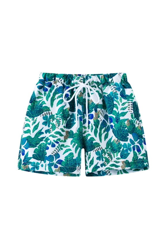 Swim Trunks Boy 10-12 Quick Dry Toddler Beach Shorts Cute Plam Tree Print Bathing Suit Toddler Boy Summer Drawstring Athletic Youth Boys Swim Trunks