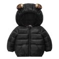 thumbnail image 1 of Abcomgle Toddler Winter Coat Cute Bear Ears Hooded Baby Boys' Outerwear Jackets & Coats Lightweight Puffer Padded Winter Jacket for Toddler Boys Winter Warm Toddler Puffer Coat, 1 of 7