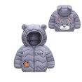 thumbnail image 1 of Abcomgle Toddler Winter Coat Lightweight Puffer Padded Winter Jacket for Toddler Boys Cute Bear Ears Hooded Winter Coats for Boys Winter Warm Baby Girls' Outerwear Jackets & Coats, 1 of 7