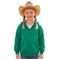 thumbnail image 1 of Abcomgle Zip Up Hoodie Girls Size 7-8 Lightweight Full-Zip Jacket for Kids Cute Solid Girls Sweaters Fashion Winter Hooded Hoodies for Girls with Pockets, 1 of 5