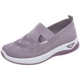 thumbnail image 1 of Abcomgle Orthopedic Walking Shoes for Women Woven Breathable Summer Woman Slip on Shoes Wide Width Arch Support Non-Slip Orthopedic Loafers for Women, 1 of 2
