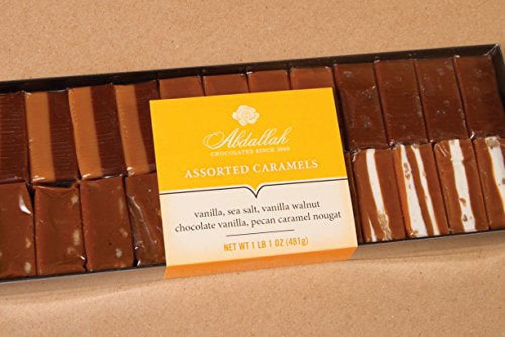 Abdallah Assorted Caramels ( 5 Varieties) 1 Lb, 1 Oz.