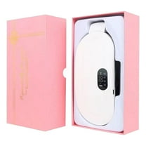 Abdomen Heated Massager, Uterine Warm Belt with 4 Speed Vibration, 3 Level Heating, 30min Auto Off