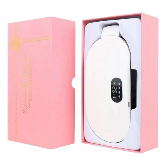 Abdomen Heated Massager, Uterine Warm Belt with 4 Speed Vibration, 3 Level Heating, 30min Auto Off