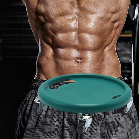 Abdominal Disc Wheel Roller Trainer, Exercise Sliders Abdominal Training Belly Trainer Body Building Abdominal Muscle Wheel for Women Men Green