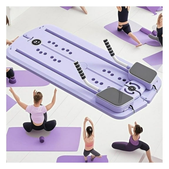 Abdominal Exercise Board - Core Workout Equipment for Home Gym - Pilates Board for Waist, Legs & Full Body Training - No Charging, Portable Fitness Accessory - Purple