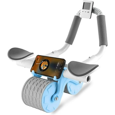 2025 New with timer Ab Abdominal Exercise Roller Elbow Support, abs roller wheel core exercise equipment, Automatic Rebound Abdominal Wheel
