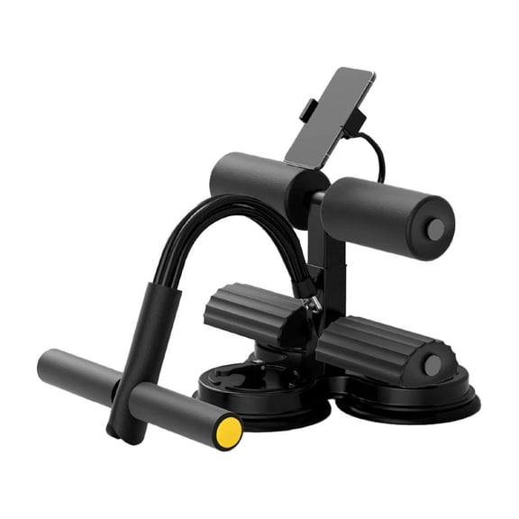 Abdominal Exercise Sit-Up Aid with Smart Counter - Adjustable Height, Phone Holder, Strong Suction Cup