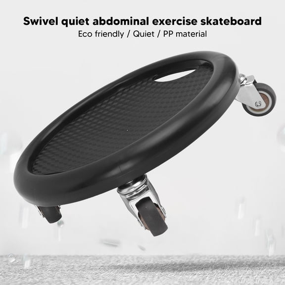 Abdominal Exercise Skateboard Wheel Board 4 Rollers 360 Degrees Swivel Quiet Heavy Load Bearing Slide Abdominal Plate