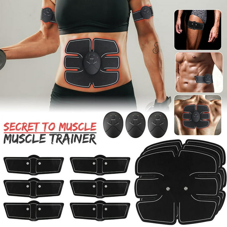 Muscle Toner Ab Trainer Rechargeble Abdominal Toning Belt 10 modes 20  Intensities for Abdomen/Arm/Leg Training Men Women Abs Workout Machine 