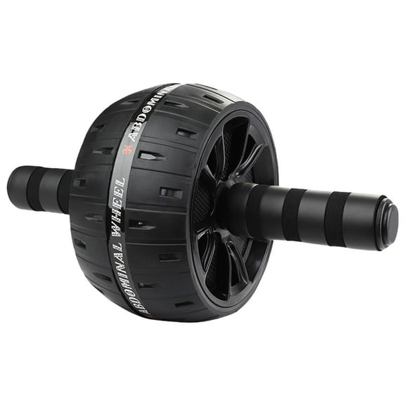 Abdominal Muscle Training Roller - Core Strength Fitness Wheel, Gym & Home Roll Out Ab Workout Equipment ( Black )