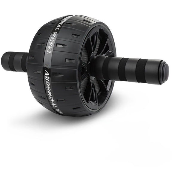 Abdominal Muscle Training Roller Core Strength, Usupdd Durable Steel Core Ab Wheel for Gym, 11.8 Inch Multi Muscle Home Fitness Wheel with Kneeling Pad, Black