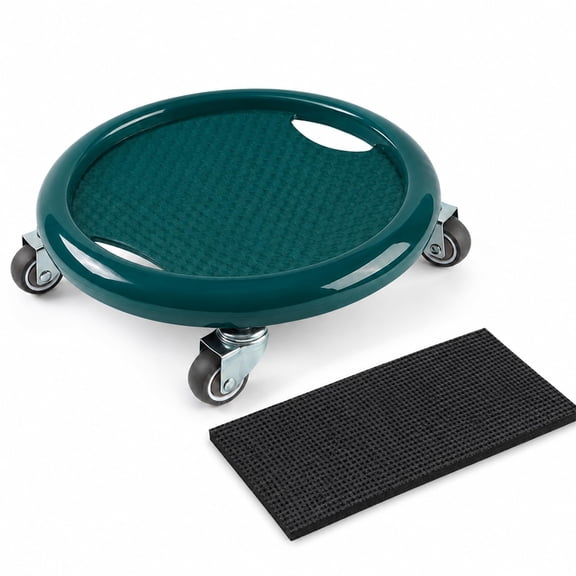 Abdominal Roller Wheel Disc, 4 Wheel Ab Roller with Knee Mat, Core Exercise Equipment for Home Gym Fitness