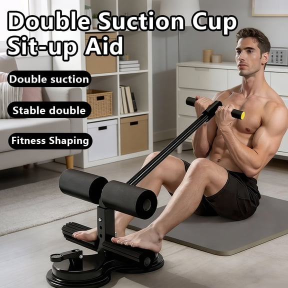 Abdominal Trainer Upgraded Dual Suction Cups & 3-Level Height Adjustment; Multifunctional, Adjustable Core Training Equipment Suitable for Home and Gym Use