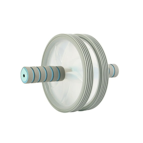 Abdominal Wheel Abs Non-slip 18CM Fitness Equipment Trainer Ab Roller Portable Workout Gym Home Belly Exercise Body Building (White)