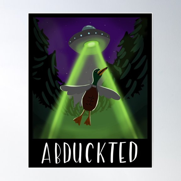 Abduckted Poster Wall Art, Modern Wall Decor For Living Room Bedroom, 16x24 UNFRAMED