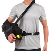Abducted Shoulder Sling Immobilizer, Padded Rotator Cuff Support Brace with Removable Abduction Pillow and Exercise Ball for Right or Left Arm Pain Relief From Post-Surgery Recovery and Subluxation