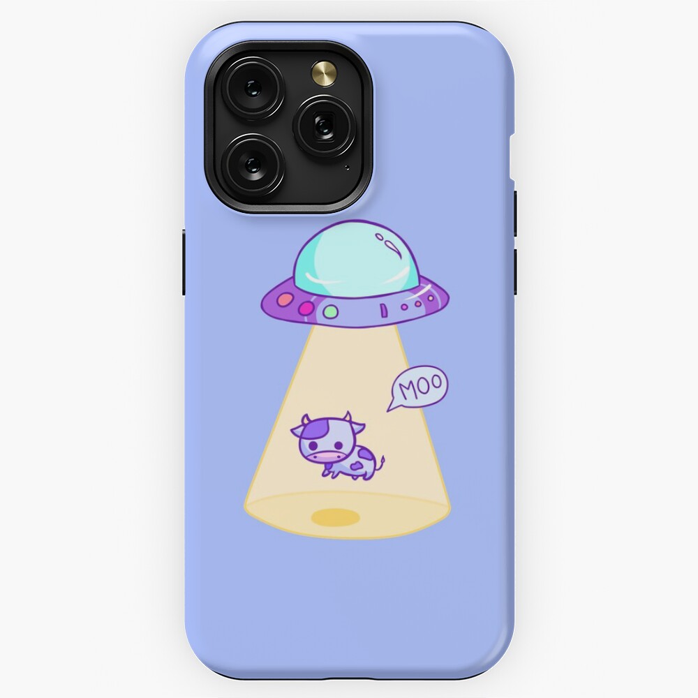 Abduction Sci-Fi Alien Illustration Art iPhone Case 17 through 11 Pro ...