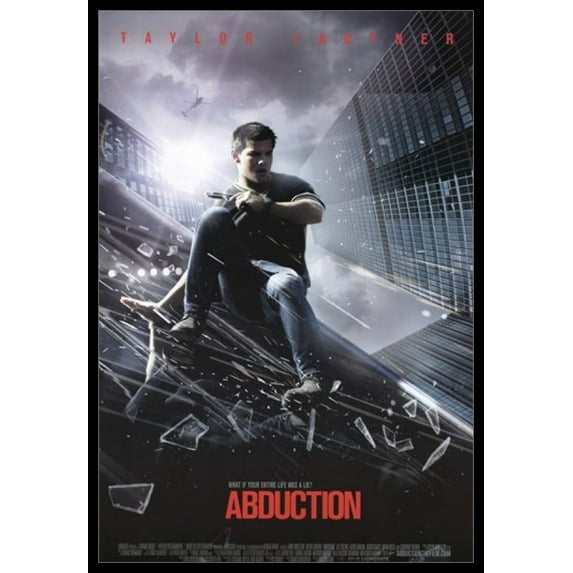 Abduction Taylor Lautner - One Sheet Laminated & Framed Poster Print (24 x 36)