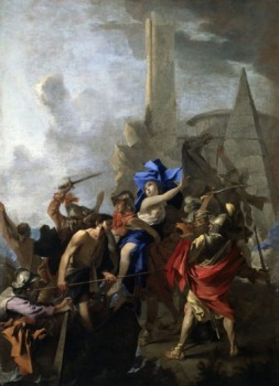 Abduction of Helen (of Troy) Jean Tassel (1608-1667French) Musee du Louvre Paris Canvas Art - Jean Tassel (18 x 24)