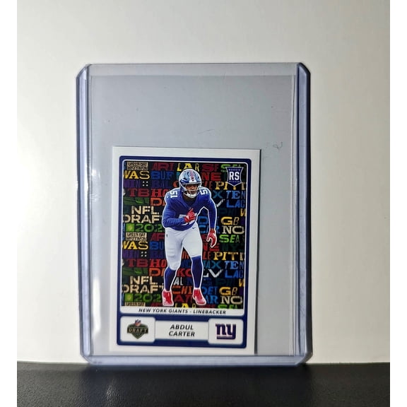 Abdul Carter Rookie 2025 Panini NFL #552 Draft Sticker Giants