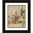 thumbnail image 1 of Abdul Qadir Al-Rassam 12x14 Black Ornate Wood Framed Double Matted Museum Art Print Titled: Title Unknown (1901), 1 of 5