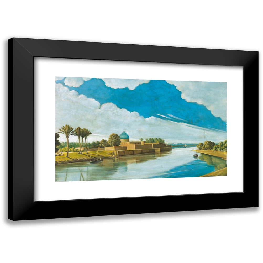 Artist Rassam Abdul Qadir Al-Rassam 18x13 Black Modern Framed Museum Art Print Titled ...
