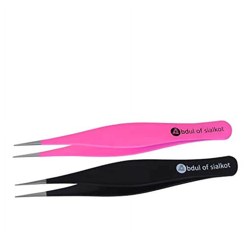 Abdul of Sialkot Pointed Tweezers,Needle Nose Tip, Sharp Precision Ingrown Hair, Surgical