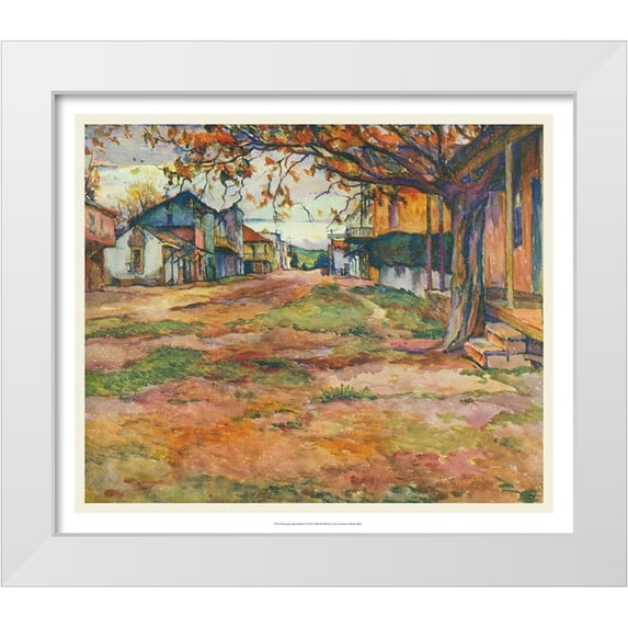 Abdy, Rowena Meeks 17x15 White Modern Wood Framed Museum Art Print Titled - European Sketchbook V