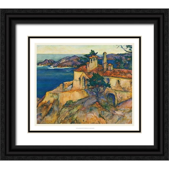 Abdy, Rowena Meeks 30x26 Black Ornate Wood Framed with Double Matting Museum Art Print Titled - European Sketchbook IV