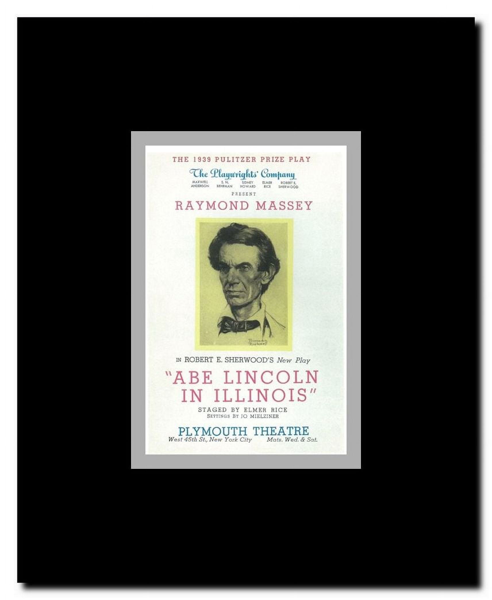 Abe Lincoln In Illinois (Broadway) Framed Movie Poster