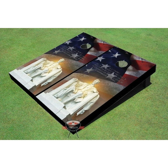 Abe Lincoln Theme Cornhole Boards