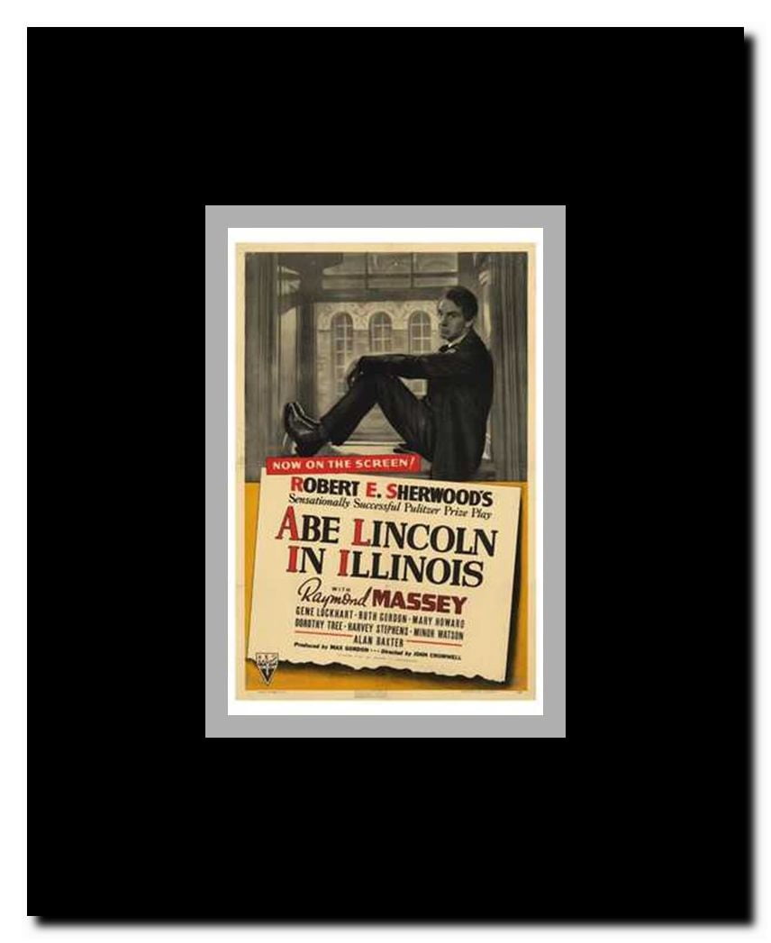 Abe Lincoln in Illinois Framed Movie Poster