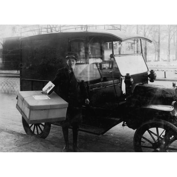 Abe Singer, 14-year old helper at Wax Florists, 143 Tremont Street. He delivers bundles, tends the door, etc Poster Print (18 x 24)