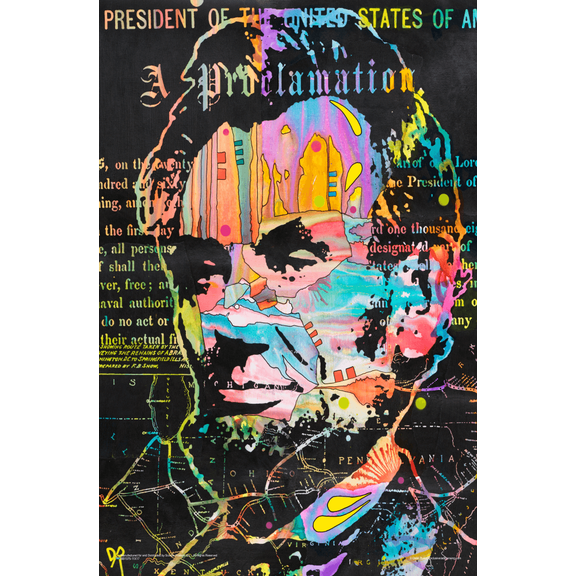Abe's Proclamation by Dean Russo Poster - 11" x 17"